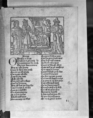'Destruction de Troye la grand mise par personnages' — Audienz bei einem Herrscher