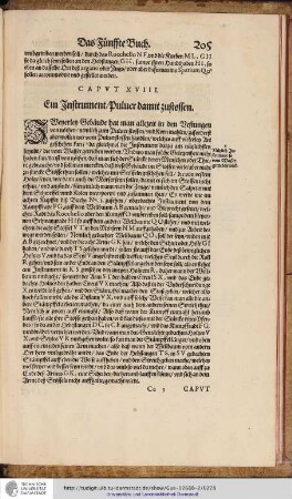 Caput XVIII. Ein Instrument Pulver damit zustossen