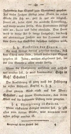§. 4. Chargirung rückwärts.