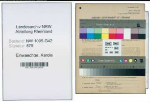 Entnazifizierung Karola Einwaechter , geb. 03.04.1915 ()