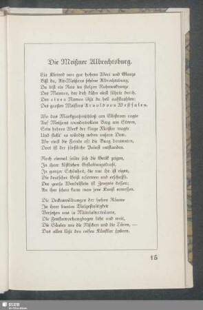 Die Meißner Albrechtsburg