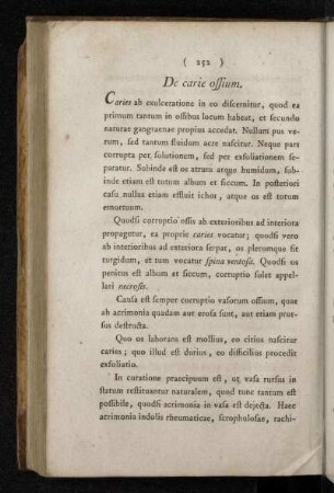 De carie ossium.