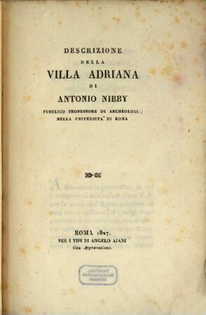 Descrizione della villa Adriana
