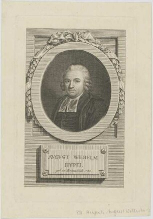 Bildnis des Avgvst Wilhelm Hvpel