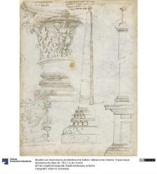 Architektonische Details. Vatikanischer Obelisk. Trajanssäule [Anonymus A]