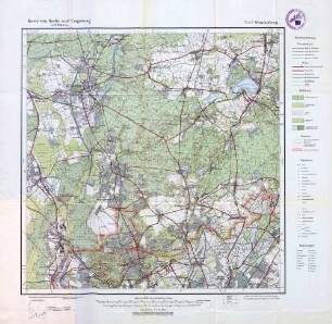 Reichskarte: Karte von Berlin und Umgebung in 12 Blättern, Blatt II Oranienburg