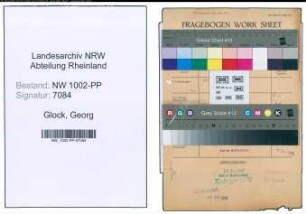 Entnazifizierung Georg Glock , geb. 11.01.1891 (Geschaeftsfuehrer)