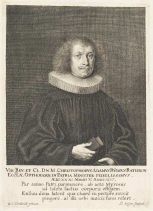 Bildnis des Christophorvs Adamvs Rüdivs