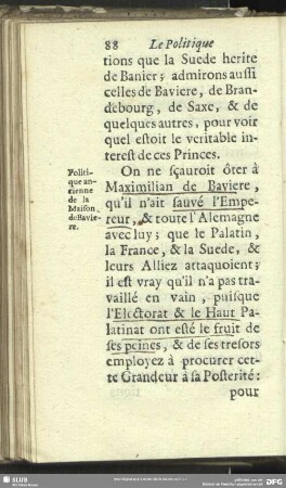 Politique ancienne de la Maison de Baviere