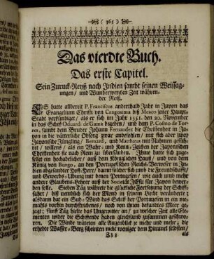 Das erste Capitel. - Das vierdte Capitel.