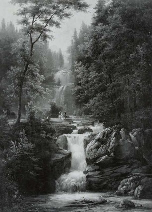 Der Stöckeler Wasserfall im bayrischen Gebirge