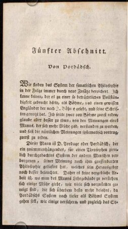 330-374, Fünfter Abschnitt. Von Pordaedsch.