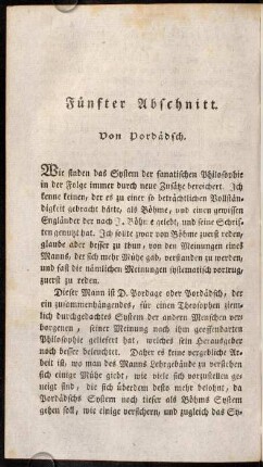 330-374, Fünfter Abschnitt. Von Pordaedsch.