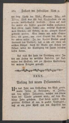 XXX. Anfang des neuen Testamentes