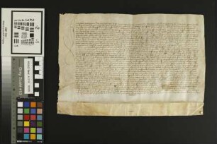 Horchheim: Diele Ludwig zu Horchheim verkauft dem St. Andreasstift zu Worms ein Pfund Heller Jahrgülte und setzt Güter als Pfand