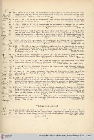Verschiedenes (Nr. 313-329)