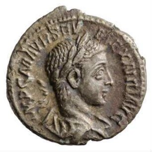 Münze, Denar, 223 n. Chr.