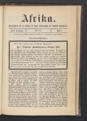 Heft 7. Juli 1901