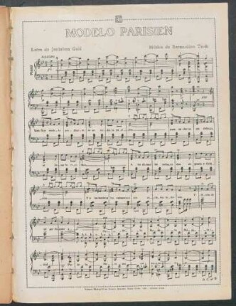 Modelo Parisien - [Partitura]