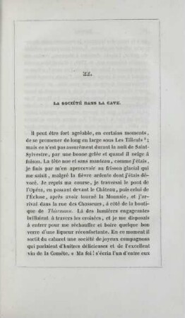 II. La société dans la cave