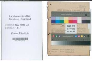 Entnazifizierung Friedrich Knote , geb. 31.05.1906 (Beamter)