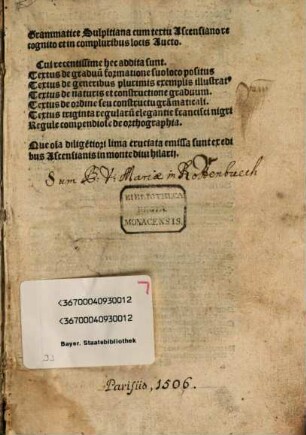 Grammatice Sulpitiana