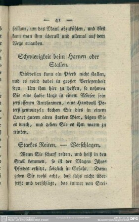 Starkes Reiten - Verschlagen