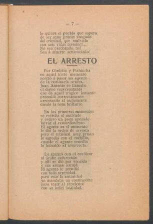 El arresto