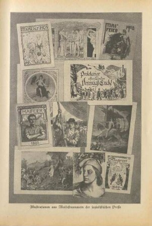 Illustration aus Maifestnummern der sozialistischen Presse