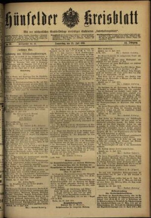 Ausgabe vom Donnerstag, den 25. Juli 1918.