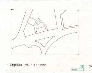 Fischer, Theodor; Schweinfurt (Bayern); Basaltwerke, Verwaltungs-Gebäude - Lageplan