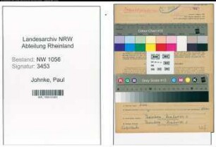 Entnazifizierung Paul Johnke , geb. 19.06.1912 (Angestellter)