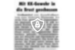 Mit KK-Gewehr in die Brust geschossen