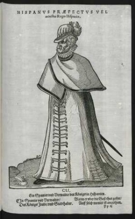 Hispanus Praefectus Vel minister Regis Hispaniae.