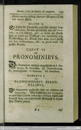 Caput VI. De Pronominibus