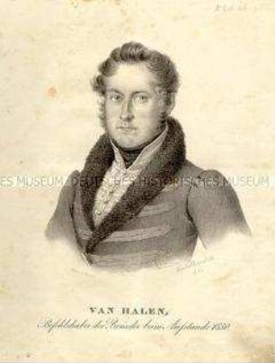 Van Halen, Befehlshaber des Brüsseler Aufstandes 1830