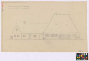 Thon (Nürnberg): Altes Bauernhaus genannt Schwedenhaus (erbaut um 1600). - Haupthaus (Seiten-Ansicht). - Nebengebäude (Seiten-Ansicht)