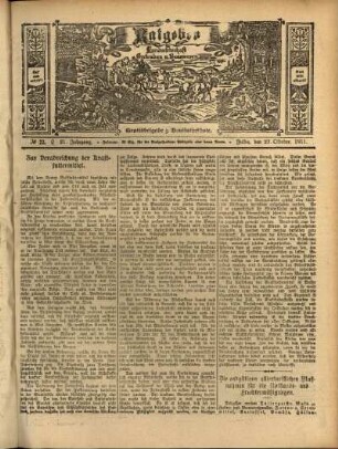 Ausgabe vom Sonntag, den 22. Oktober 1911.