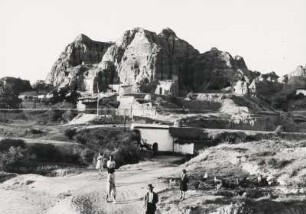 Guadix. Spanien. Ansicht des im Süden der Altstadt liegenden Höhelviertels