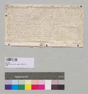 Berchtesgadener Leibgedingsbrief der Maria Kumpfmüller für die Mühle zu Ornau.; S: Stift Berchtesgaden