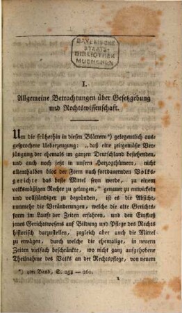 Kieler Blätter : eine Zeitschrift zur Erhaltung und Erweiterung des vaterländischen Sinnes. 6, [6] = Bd. 1. 1819