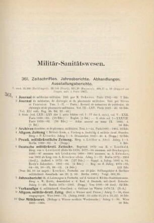 Militär-Sanitätswesen