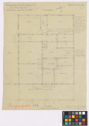 Reichenfelde (Kreis Königsberg/Neumark): Hof Nr. 18 Fritz Gericke. Wohnhaus (Grundriss)