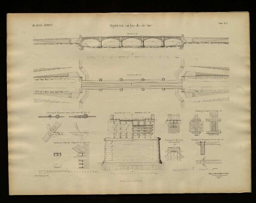 Bogenbrücke bei Ivry über die Seine