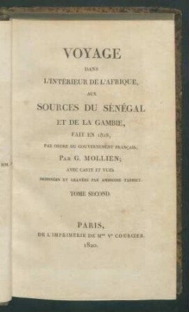 Voyage dans l'intérieur de l'Afrique... T.2