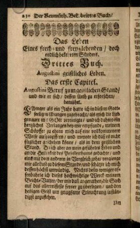 230-269, Drittes Buch. Augustini geistliches Leben.