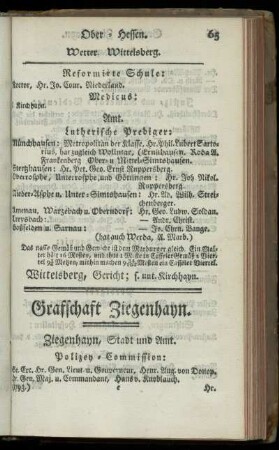 Grafschaft Ziegenhayn