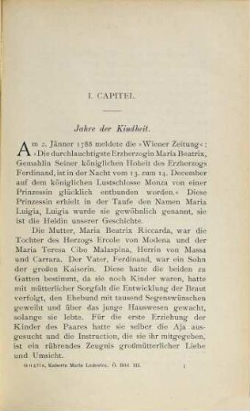 Kaiserin Maria Ludovica von Österreich : (1787 - 1816) ; nach ungedruckten Briefen