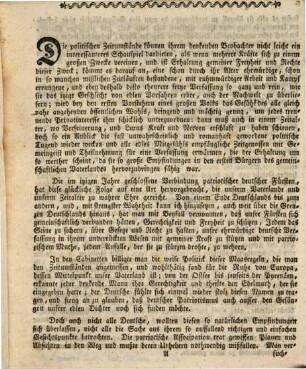 Ueber den deutschen Fürstenbund