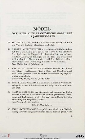 Möbel (Nr. 43-83)